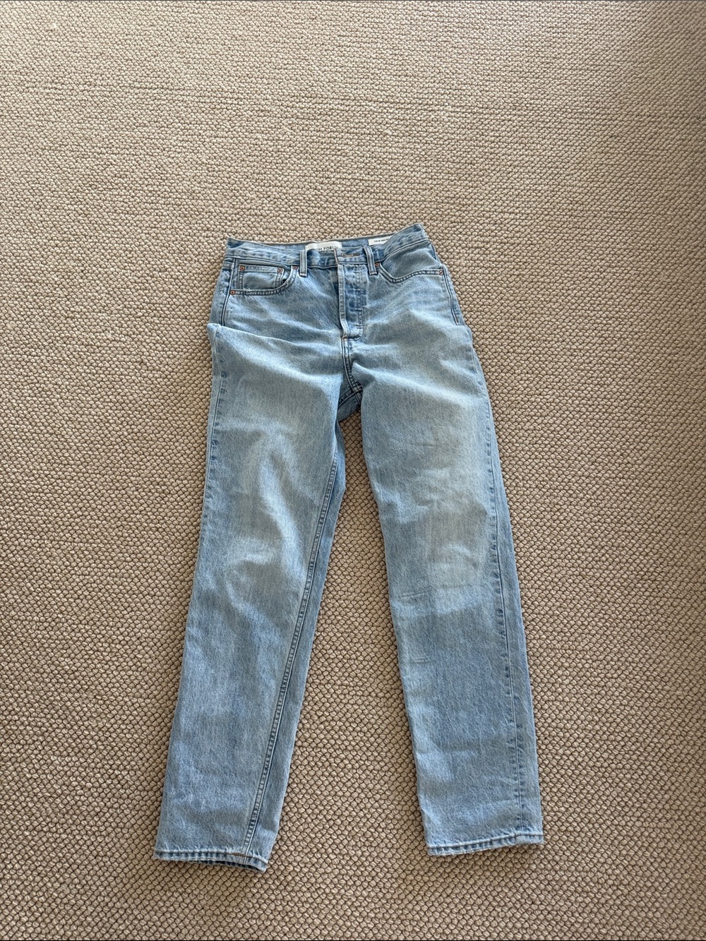 Aritzia  Light Blue Women's Straight-Leg Jeans